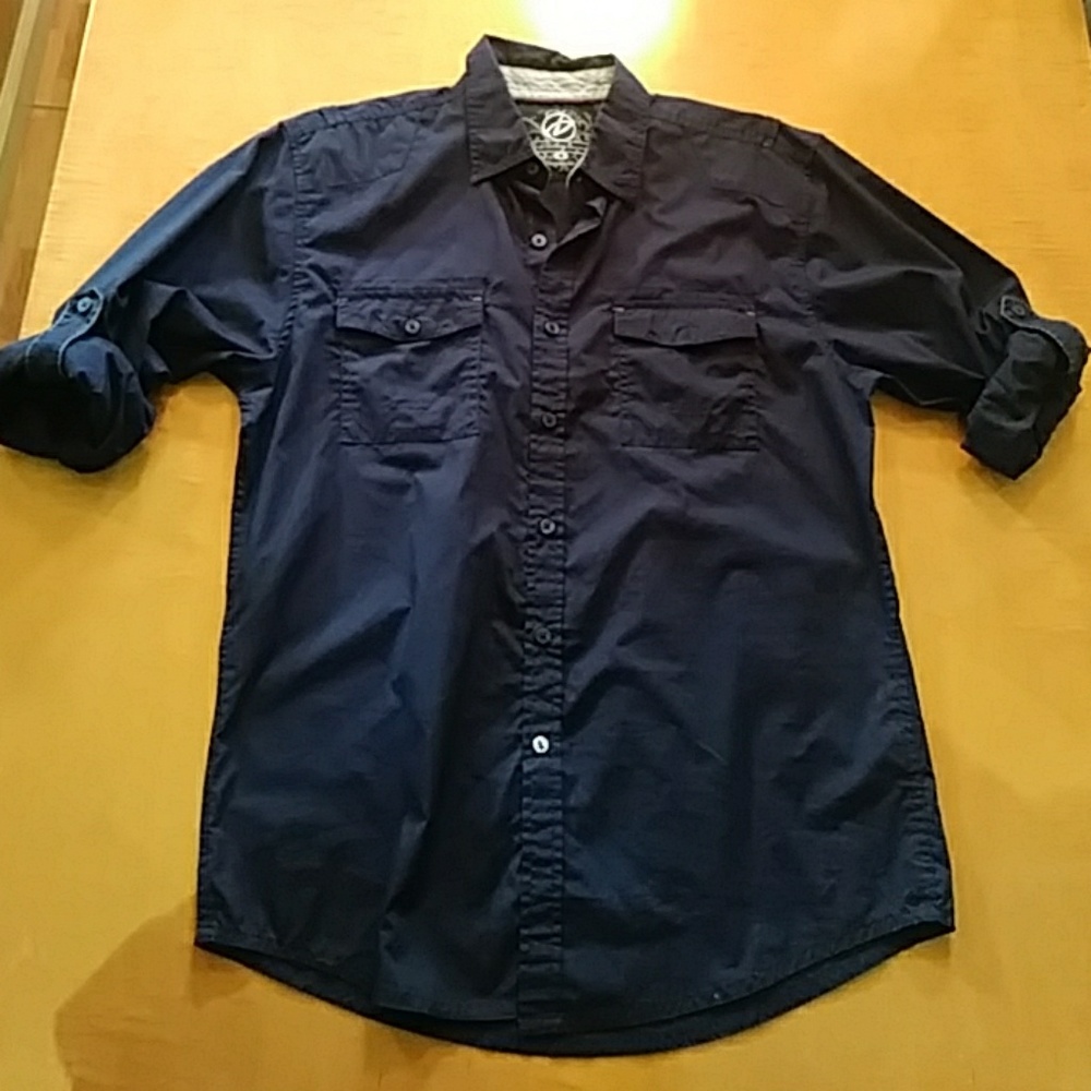 Button up long sleeve/rolls up to short sleeve